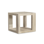 Outside The Box 24x24x22 Darsa White Washed Oak Square Side Table