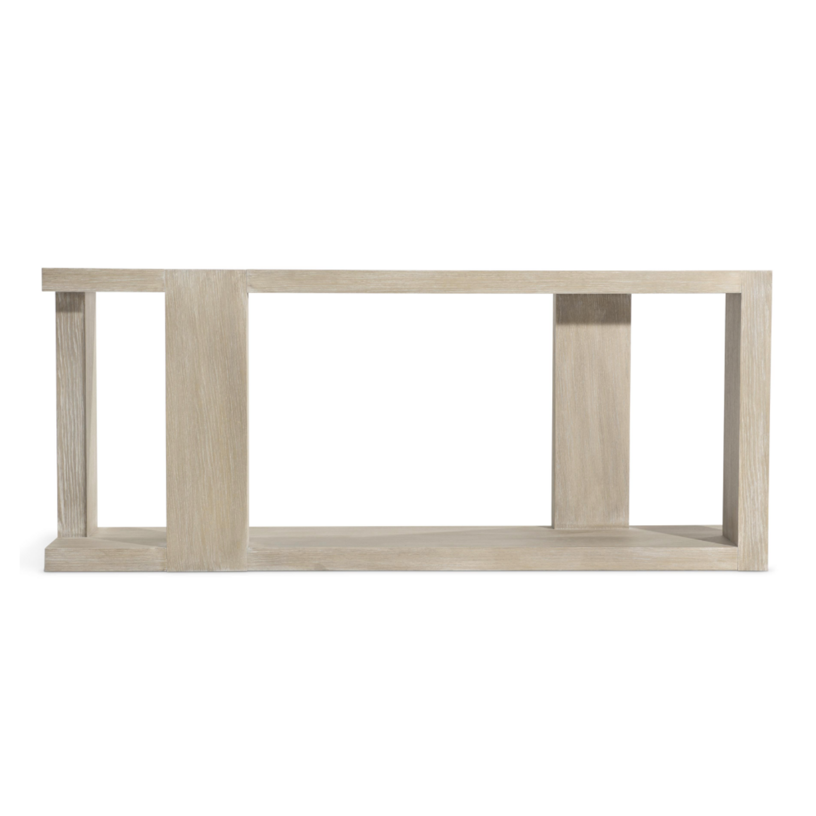 Outside The Box 72x16x30 Darsa White Washed Oak Square Console Table