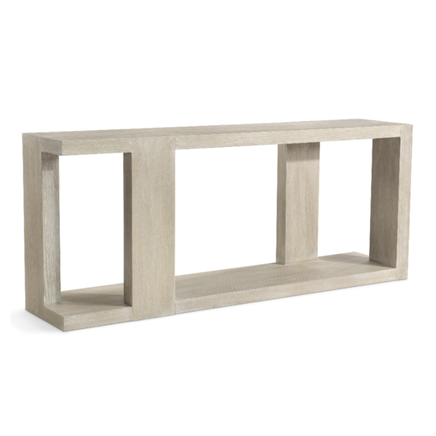 Outside The Box 72x16x30 Darsa White Washed Oak Square Console Table