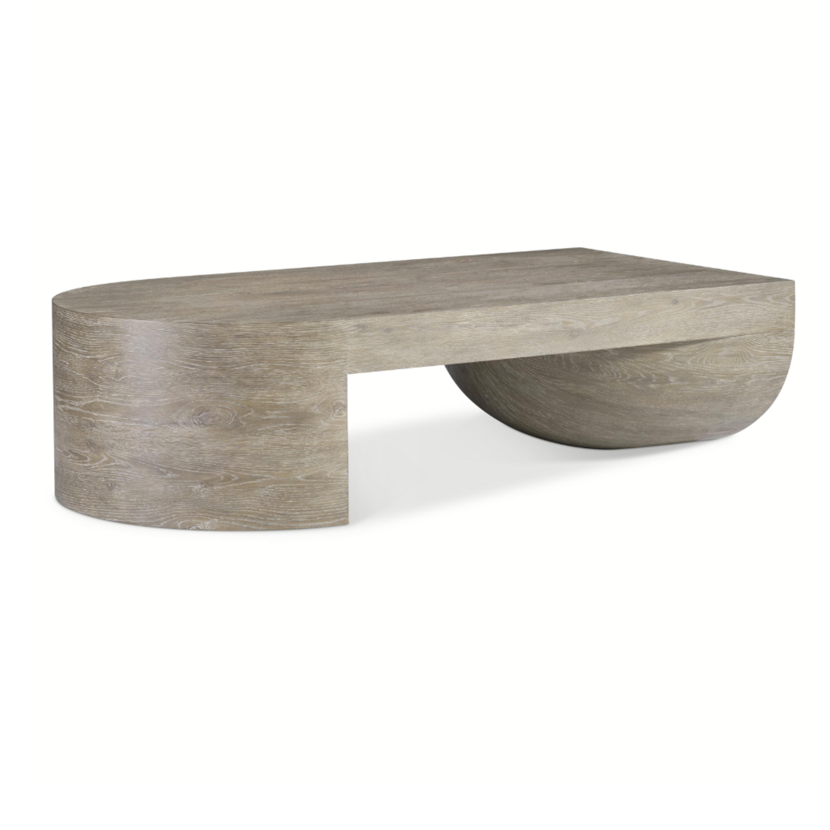 Outside The Box 56x30x15 Moda White Washed Oak Cocktail Table