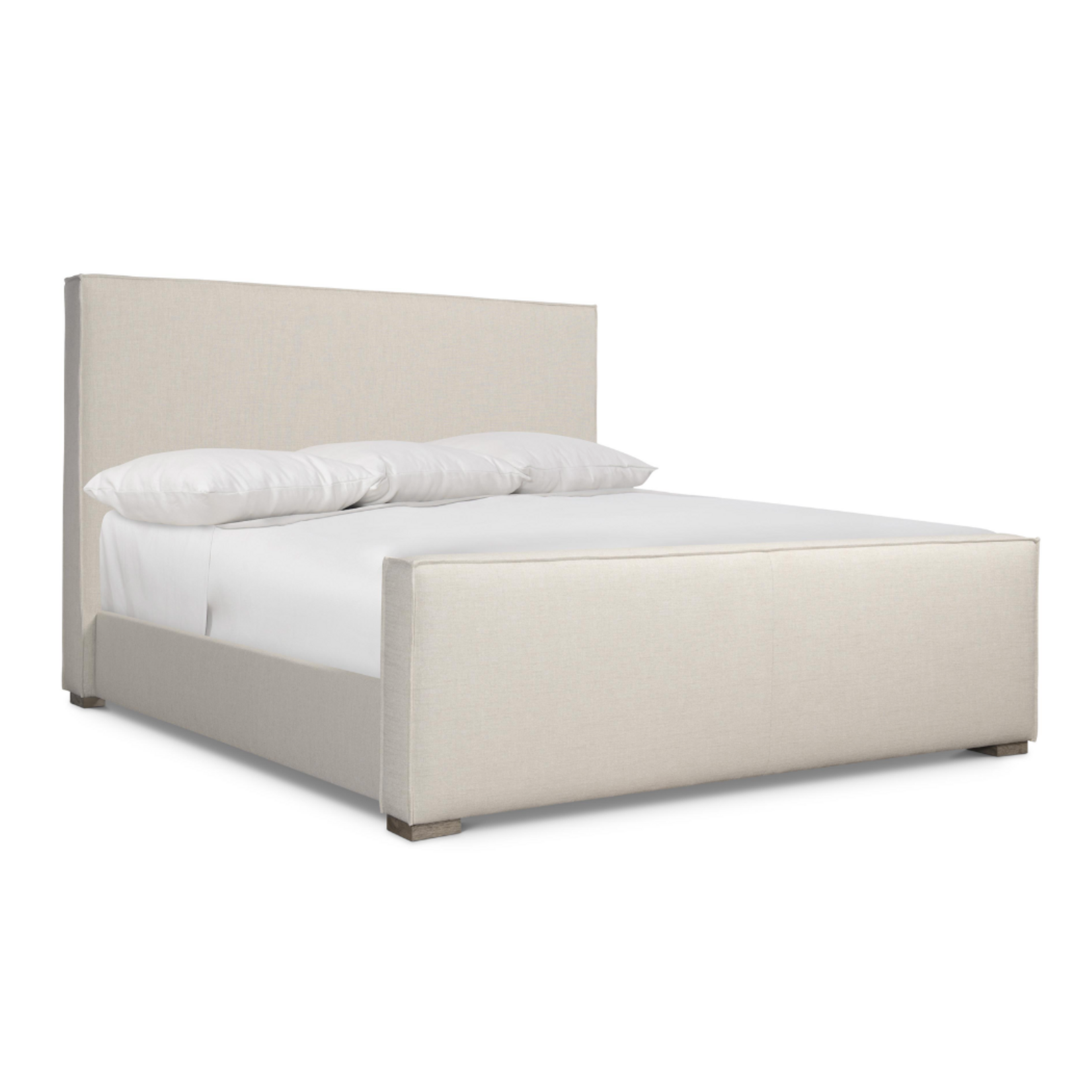 Outside The Box 87x100x60 Tribeca Double Welt Flange Upholstered King Bed (B129)