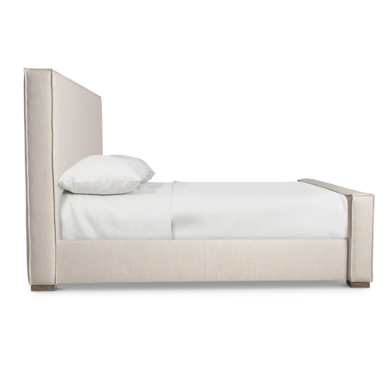 Outside The Box 87x100x60 Tribeca Double Welt Flange Upholstered King Bed (B129)