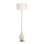 Outside The Box 64" Dewdrop Ivory Man Made Stone Floor Lamp