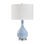 Outside The Box 24" Mottled Blue Glaze Ceramic Table Lamp