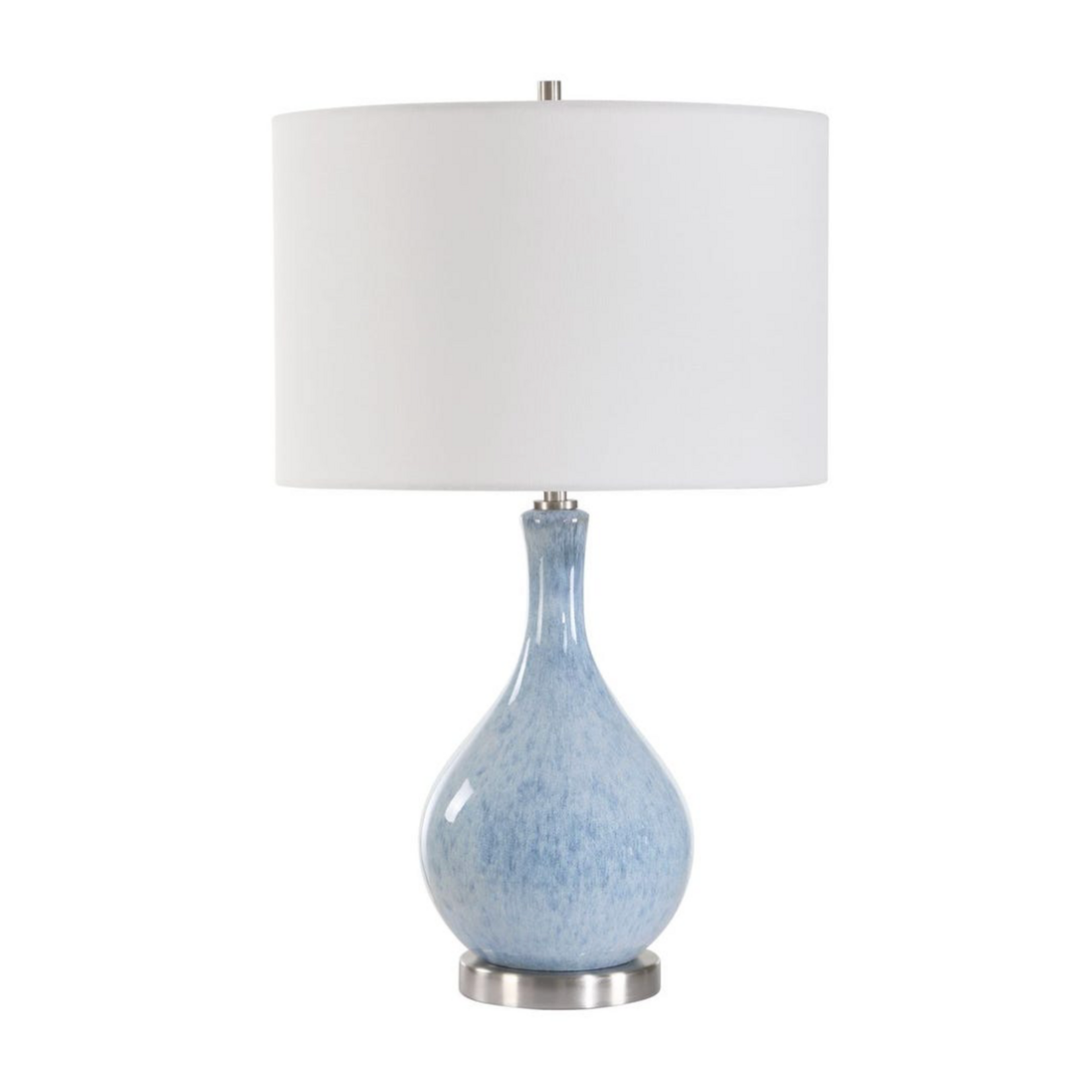 Outside The Box 24" Mottled Blue Glaze Ceramic Table Lamp