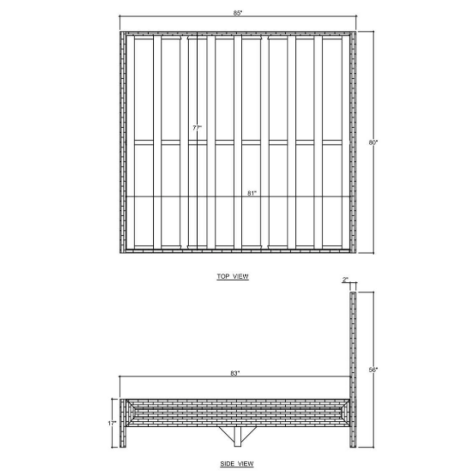 Outside The Box 80x85x56 Kagu Rattan Wrapped Solid Wood King Bed In White Washed- RWWS