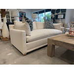 Outside The Box 88" Sylvie 44" Deep Nomad Snow Crypton Kid Proof Performance Bliss Bench Cushion Upholstered Sofa  102CR-19 (AA)