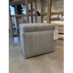 Outside The Box 22x20x20 Remy Blue W / Stripe Kid Proof Performance Upholstered Rectangular Storage Ottoman RA251-52 (AA)