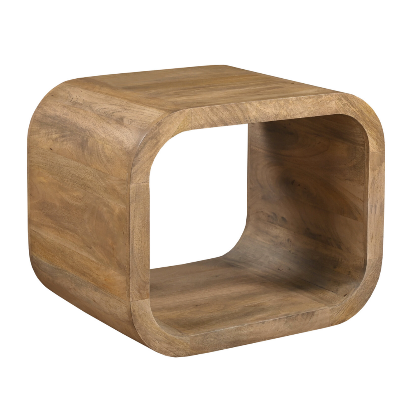 Outside The Box 27x20x22 Natural Solid Wood Hand Crafted Side Table