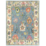 Outside The Box 7' 9" x 9' 9" Elize New Zealand Wool Blend Hand-Tufted Area Rug In Blue / Ivory - 82943