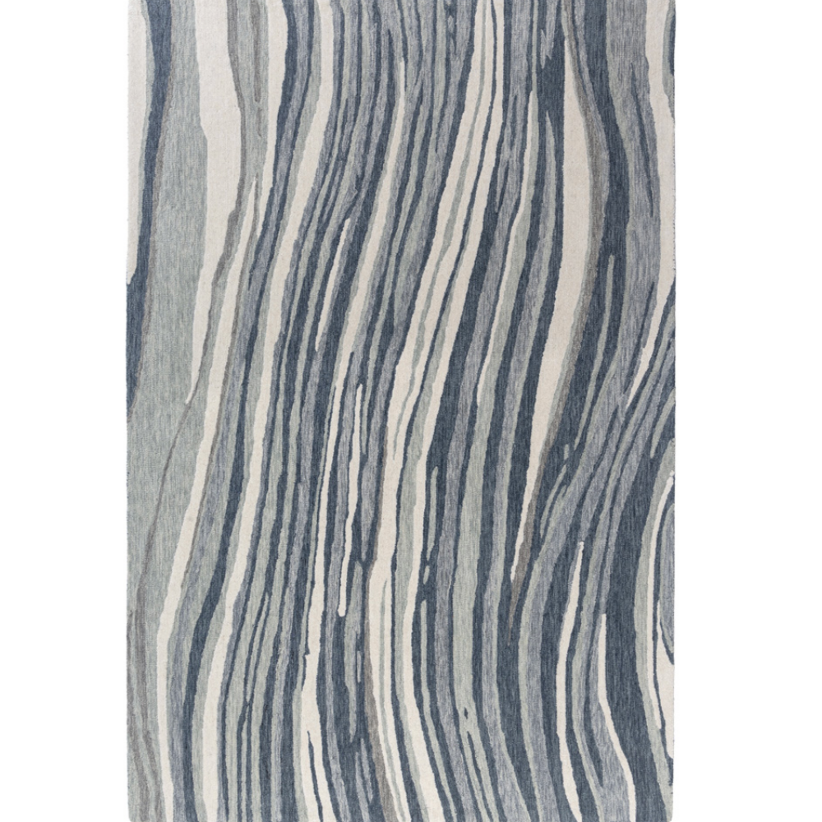 Outside The Box 7' 9" x 9' 9" Tahoe Wool Hand-Tufted Area Rug In Blue / Seafoam - 82652