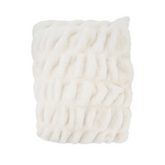 Outside The Box 50x60 White Rabbit Faux Fur Throw Blanket - TH2830