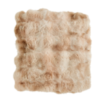 Outside The Box 50x60 Natural Bubble Faux Fur Throw Blanket - TH5244