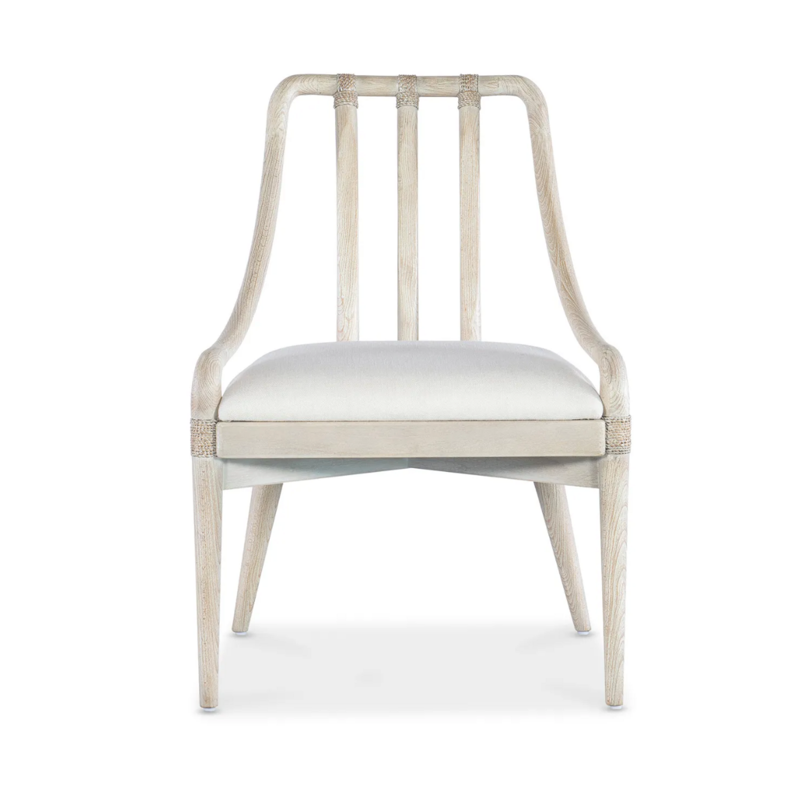 Outside The Box Seaside Oyster Performance Fabric & Light Wood Dining Chair