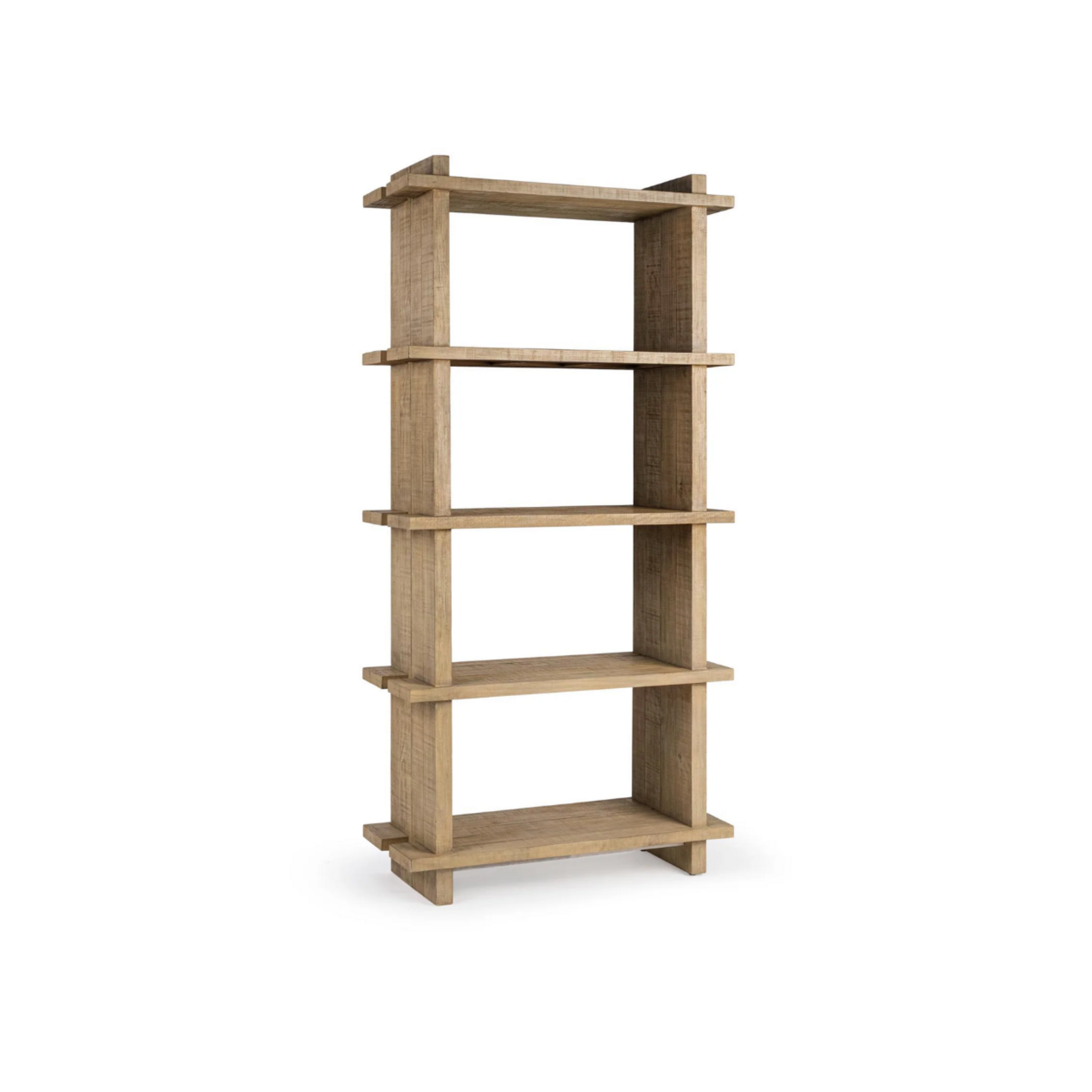 Outside The Box 82x18x40 Karlla Natural Clay Reclaimed Pine Bookshelf