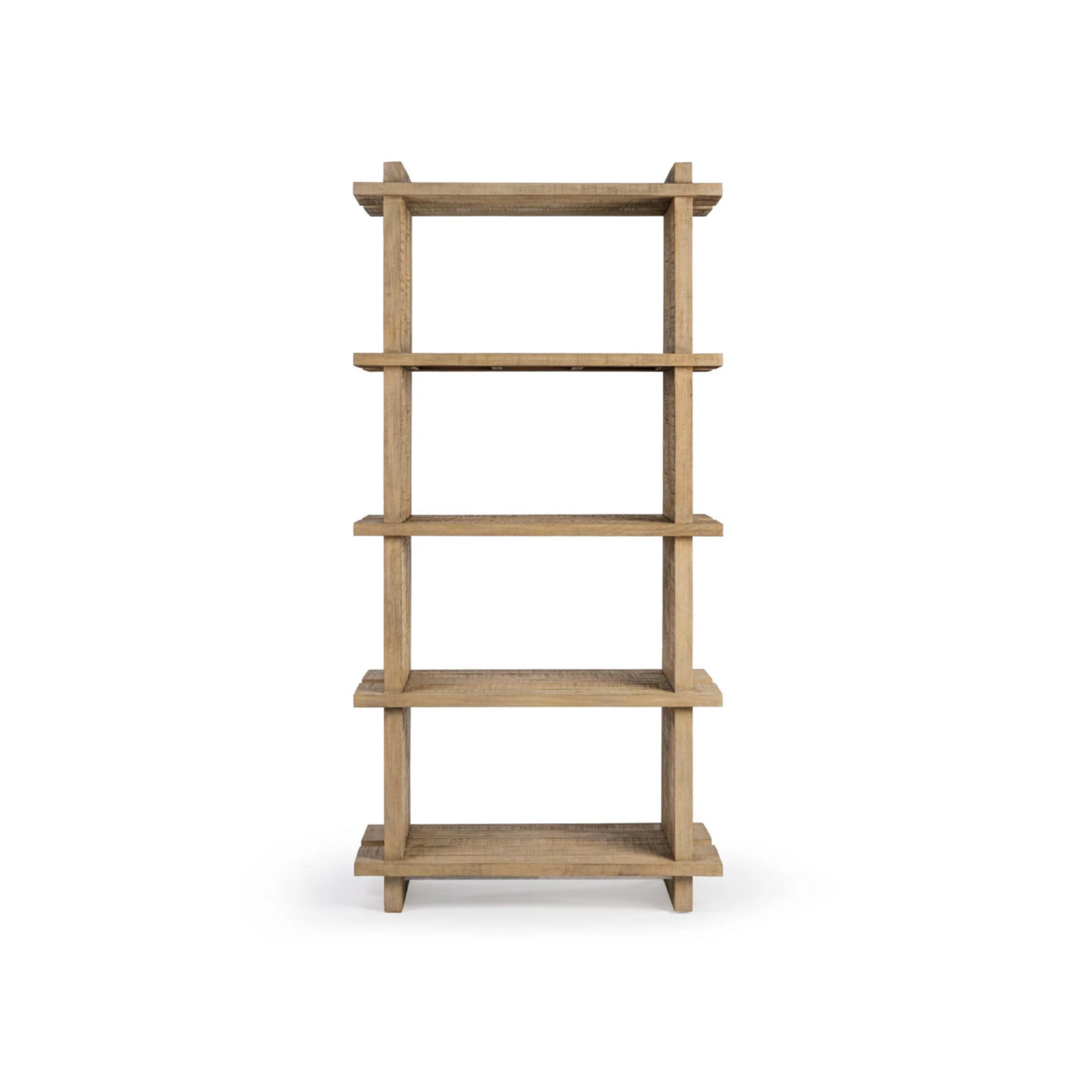 Outside The Box 82x18x40 Karlla Natural Clay Reclaimed Pine Bookshelf