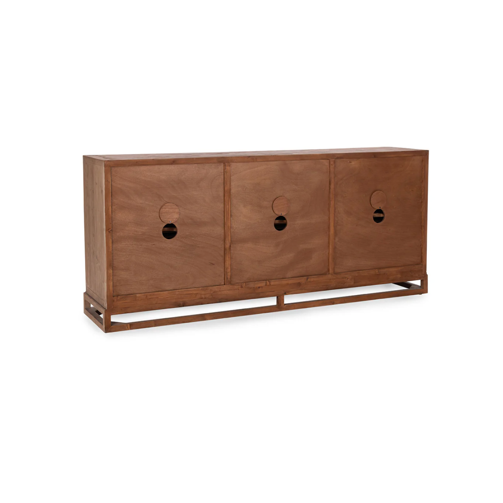 Outside The Box 81x18x38 Jolen Distressed Brown Reclaimed Pine 6 Door Server / Console