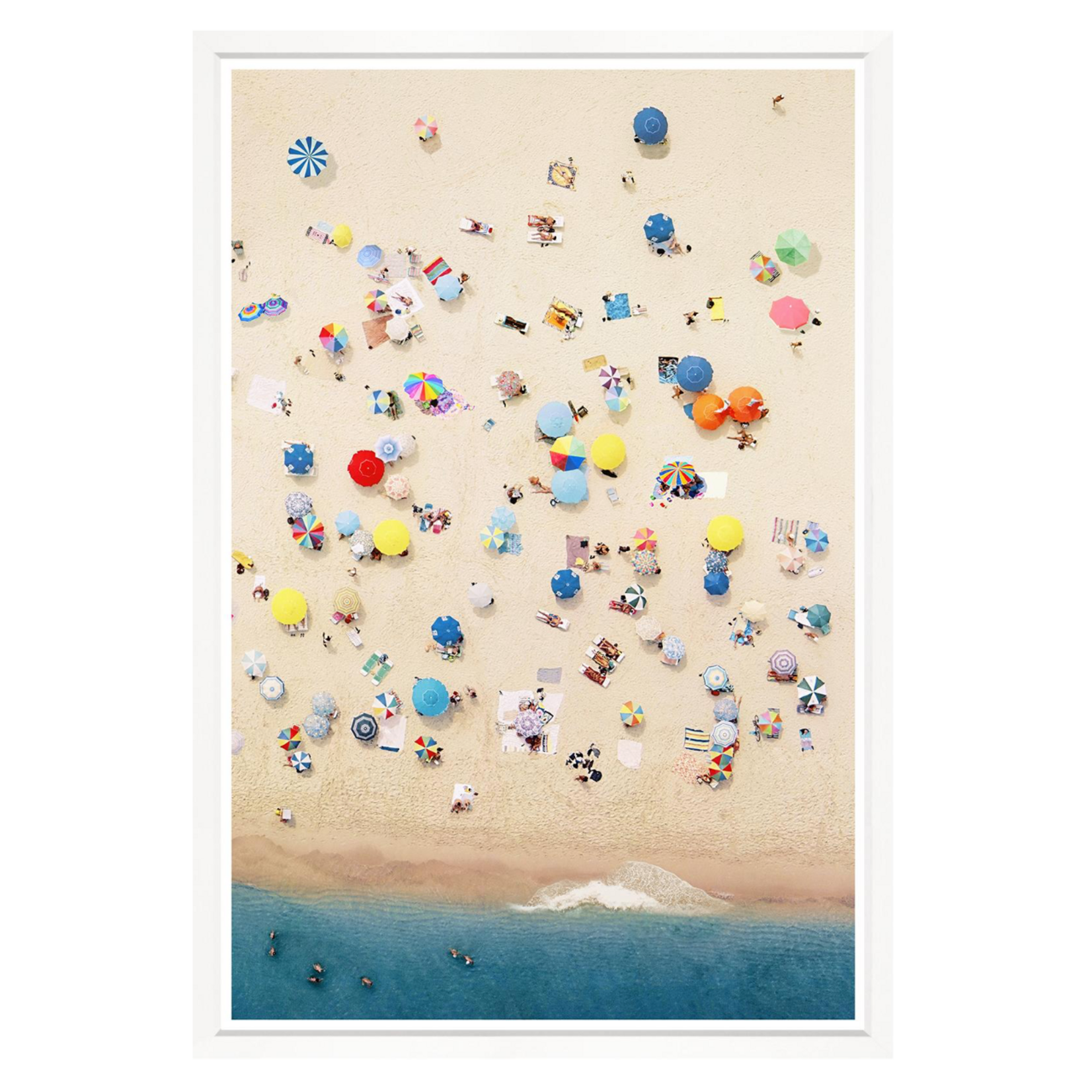 Outside The Box 50x34 Trowbridge Marvelous Miami Aerial Whtie Frame Artwork #3