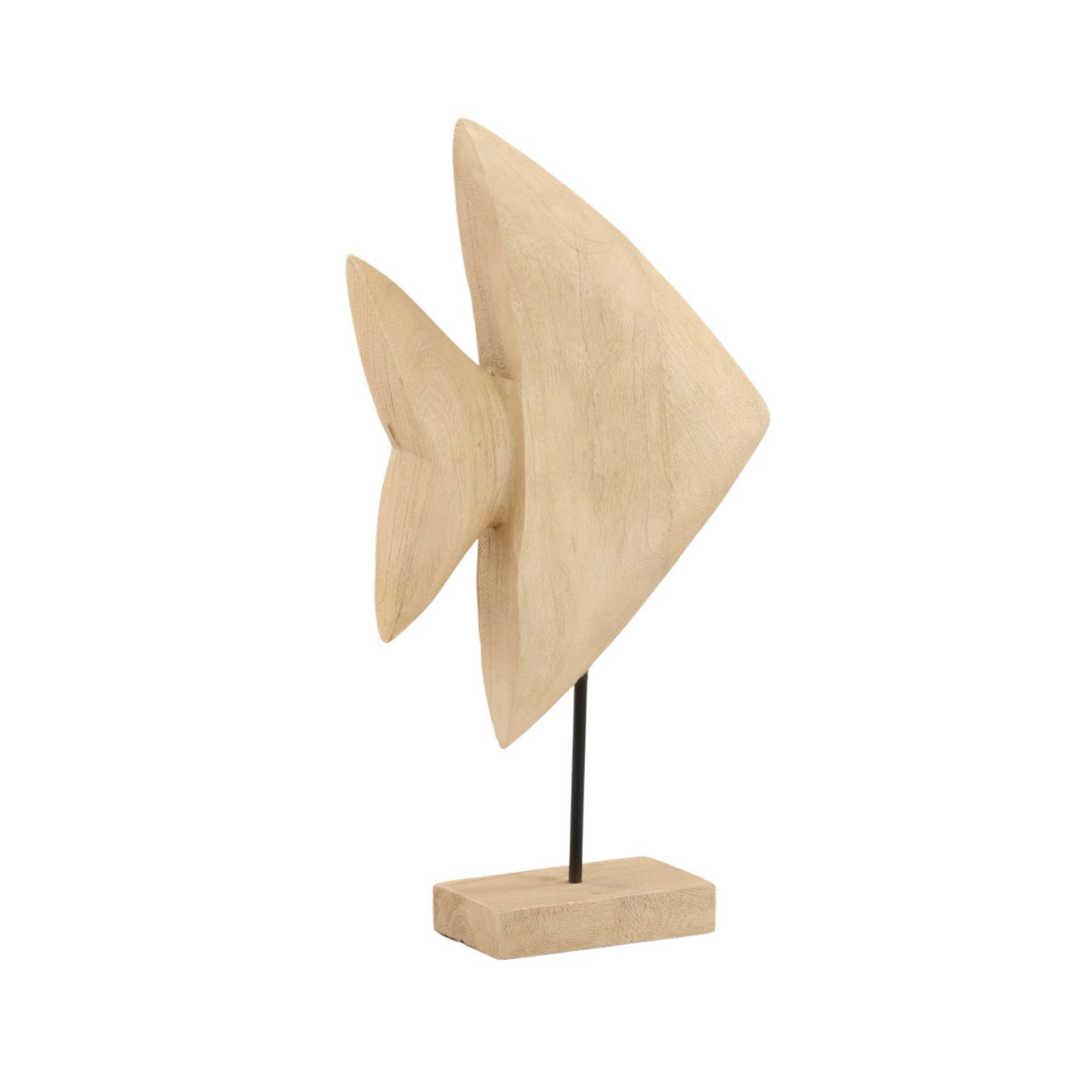Outside The Box 20" Pacifica Mango Wood Sculpture On Stand
