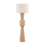 Outside The Box 62" Maritza Mango Wood & Boucle Shade Floor Lamp