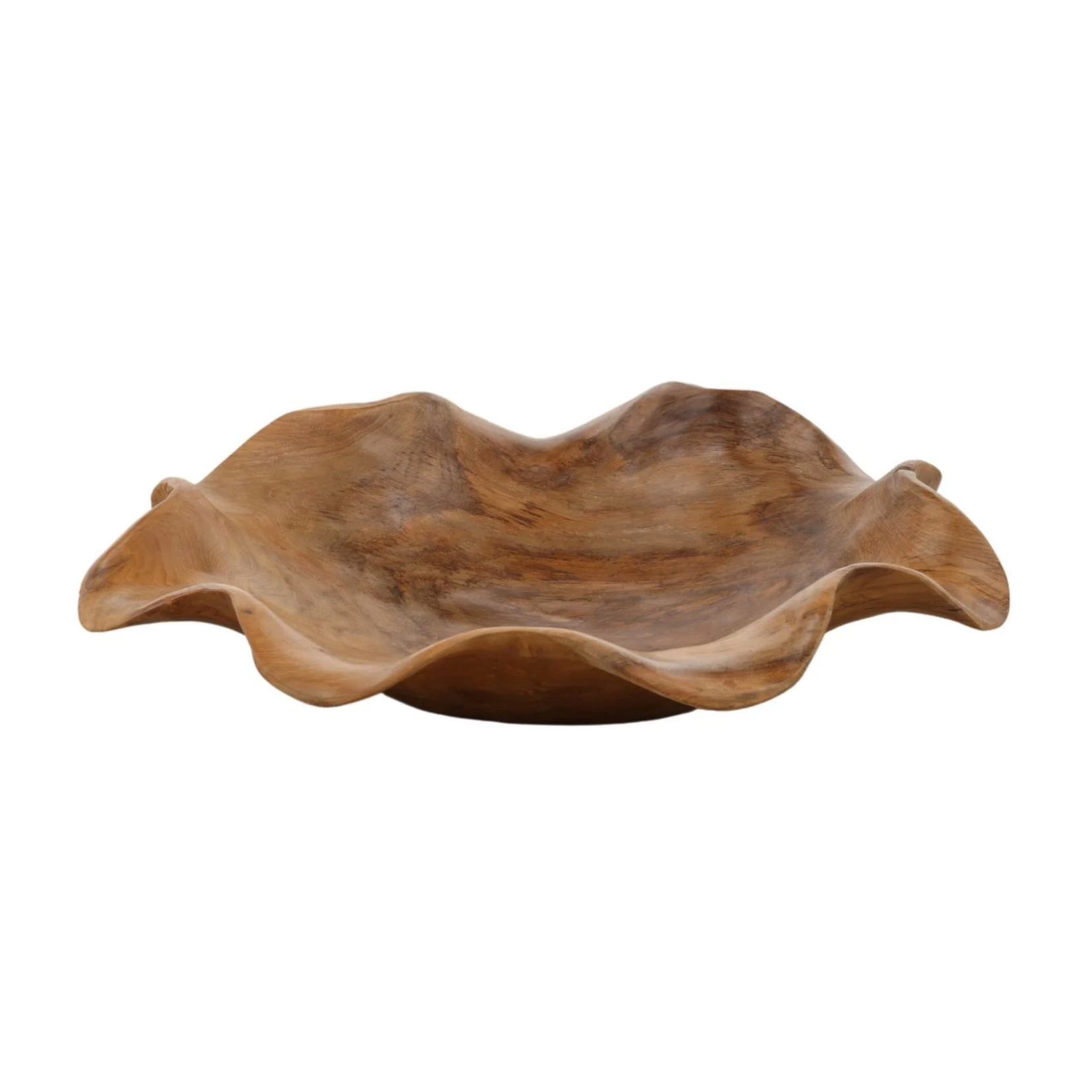 Outside The Box 20" Henning Natural Teak Wood Bowl