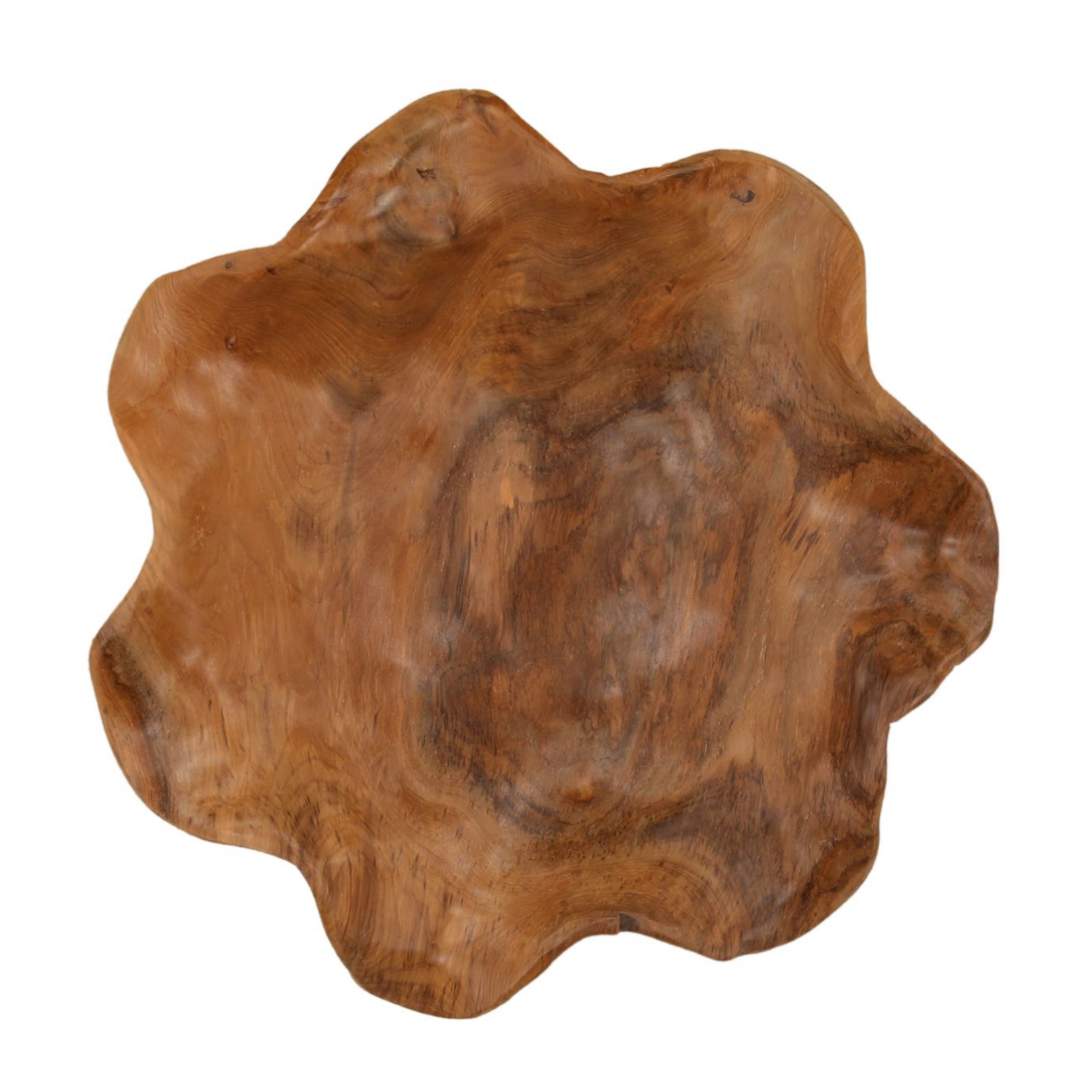 Outside The Box 20" Henning Natural Teak Wood Bowl