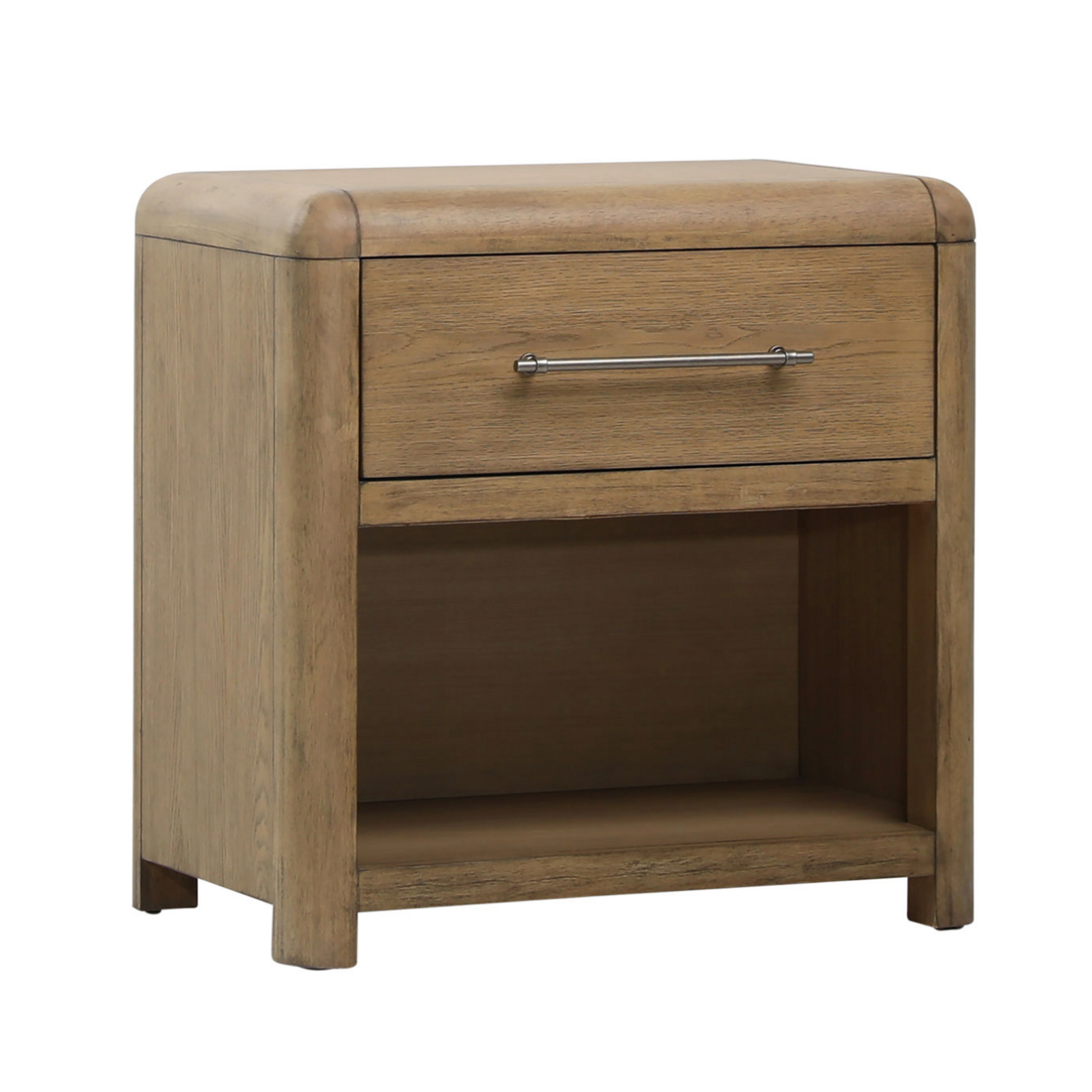 Outside The Box 28x18x27 Tricia Rubber Wood 1 Drawer Night Stand