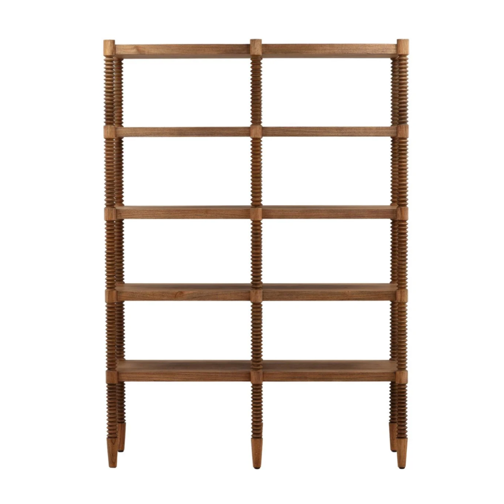 Outside The Box 85x20x60 Fernandez Brown Mindi Wood Book Shelf
