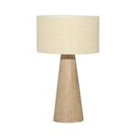 Outside The Box 30" Jenna Natural Travertine & Jute Shade Table Lamp