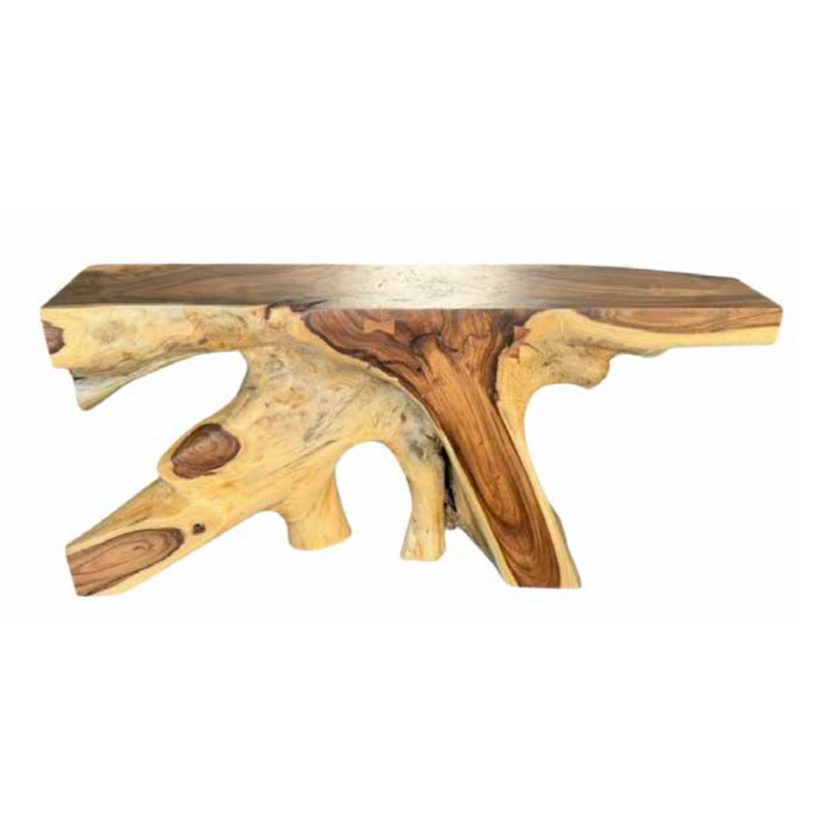 Outside The Box 64x15x31 Acacia Solid Wood Live Edge Console Table #1