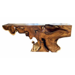 Outside The Box 96x18x42 Acacia Solid Root Wood Live Edge Console Table #6