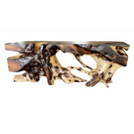 Outside The Box 110x19x42 Acacia Solid Root Wood Live Edge Console Table #8