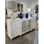 Outside The Box 84x17x39 Grosvenor Solid Mahogany Credenza In White - TRW