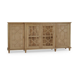 Outside The Box 84x17x39 Grosvenor Solid Mahogany Credenza In Sandbar - SNB