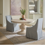 Outside The Box Lea Amherst Denim Performance Upholstered Casters Dining Chair - Tier 6