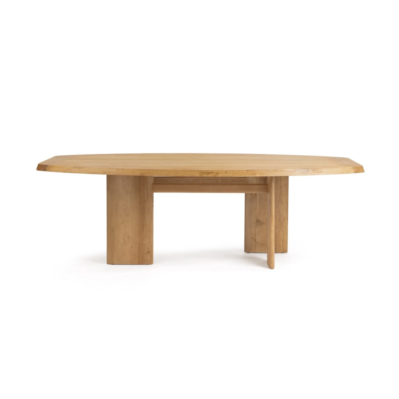 Outside The Box 95x47 Sorento Oak Wood Rectangular Dining Table In Saltair Natural