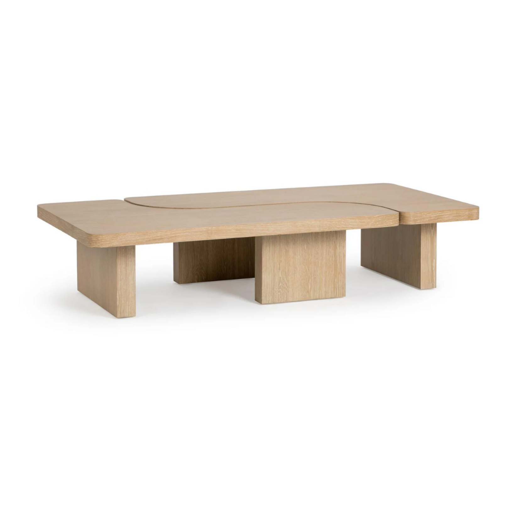 Outside The Box 71x35 Melina Coastal Drift 2 Piece Rectangular Coffee Table