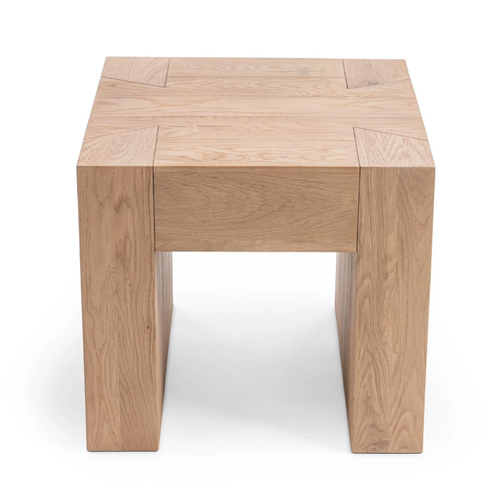 Outside The Box 24x24x22 Bristol Reclaimed Oak Side Table In Coastal Haven
