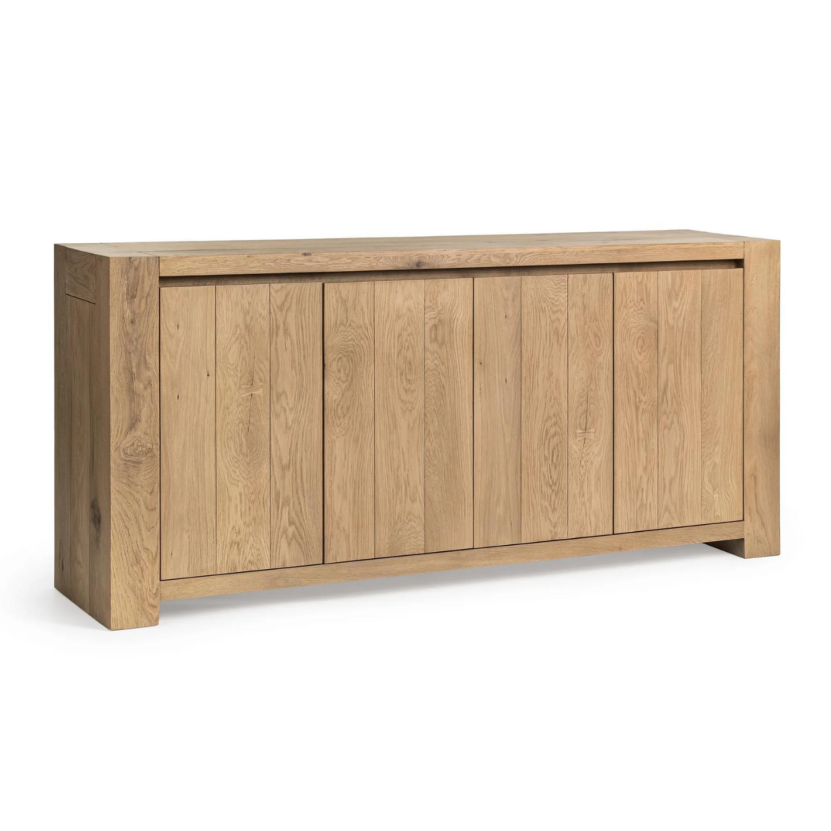 Outside The Box 78x18x36 Bristol Reclaimed Oak 4 Door Sideboard In Coastal Haven