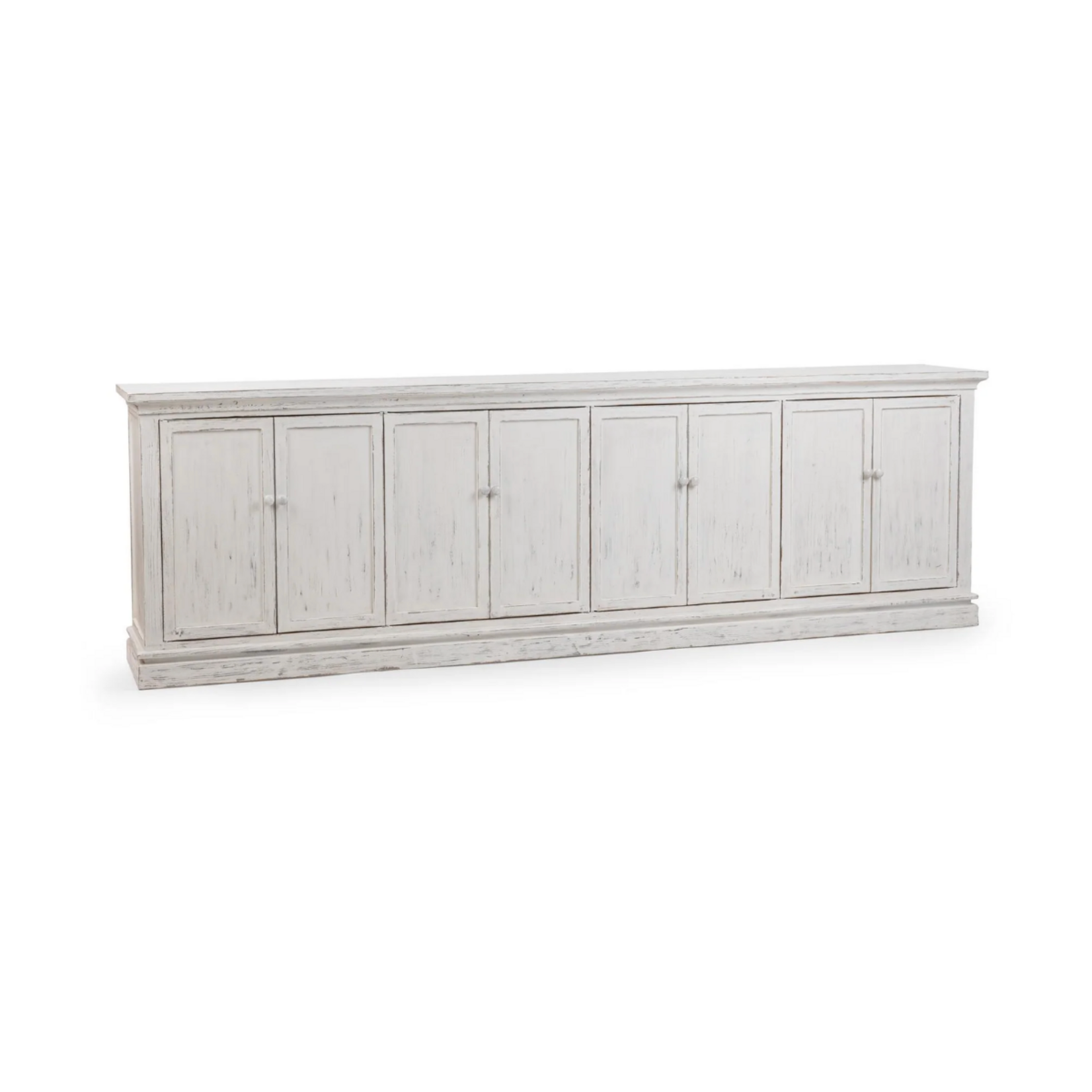 Outside The Box 122x19x38 Elmer Reclaimed Pine 8 Door Sideboard In Shoreline Wash