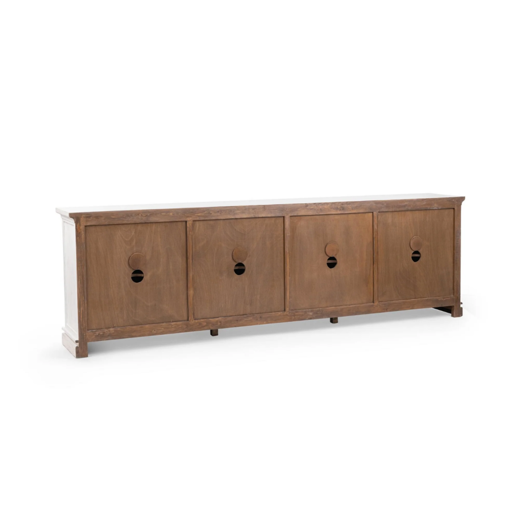 Outside The Box 122x19x38 Elmer Reclaimed Pine 8 Door Sideboard In Shoreline Wash