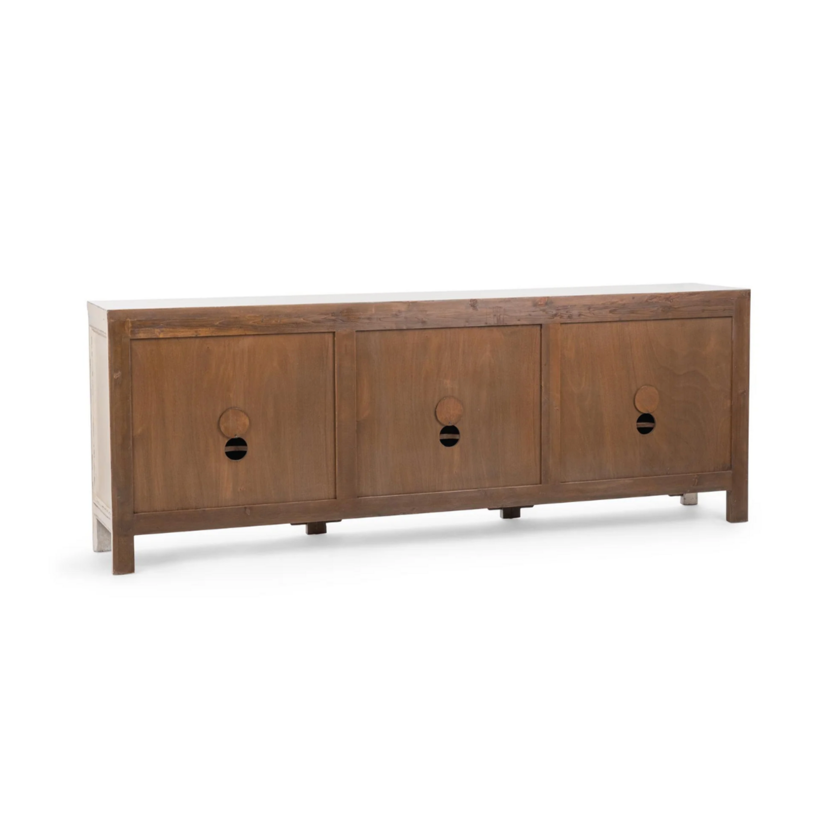 Outside The Box 104x18x38 Winford Reclaimed Pine 3 Drawer 6 Door Sideboard In Coastal Cream