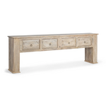 Outside The Box 108x18x36 Qena Reclaimed Butterwood Blend 4 Drawer Console