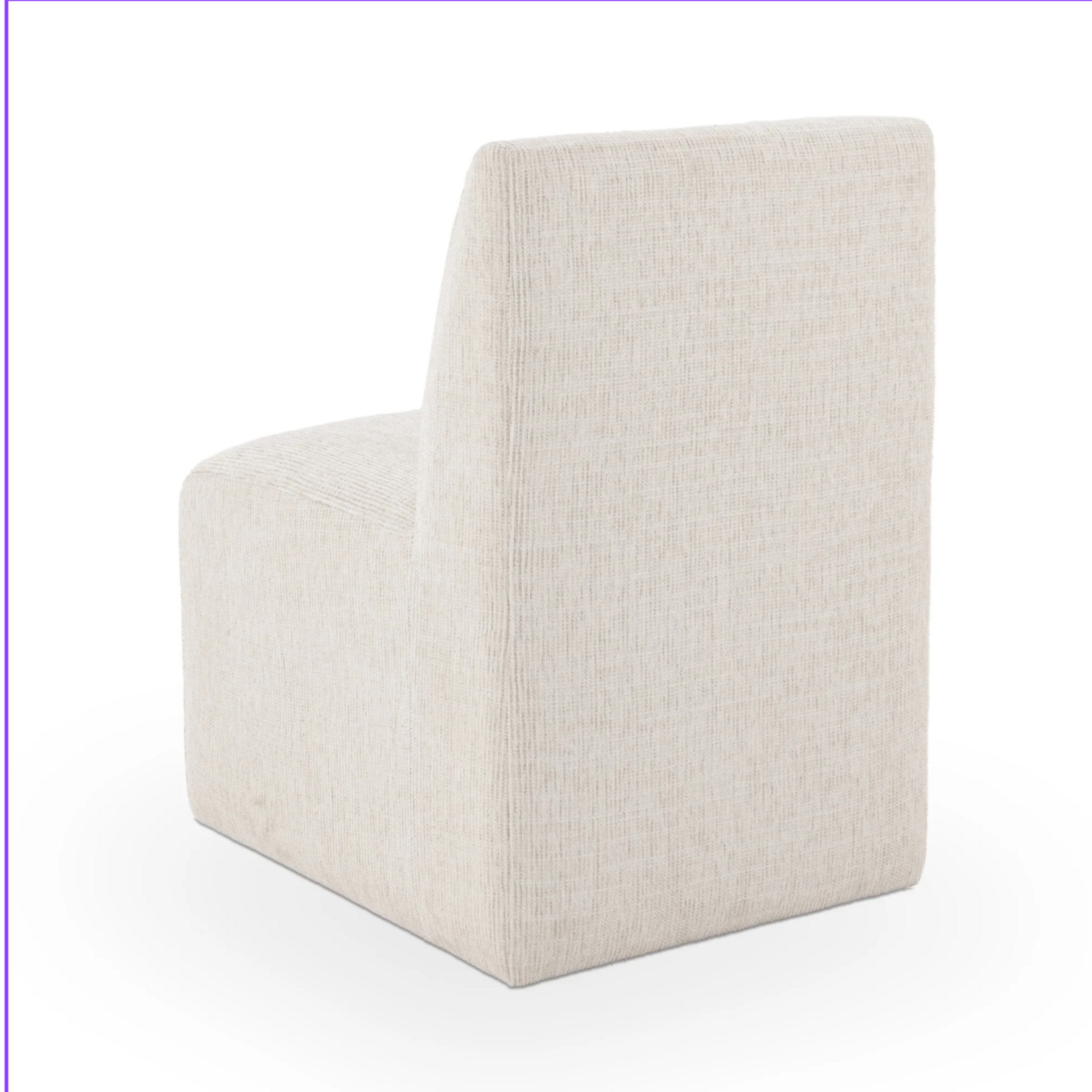 Outside The Box Brighton Beige Vanilla 100% Poly Performance Casters Dining
