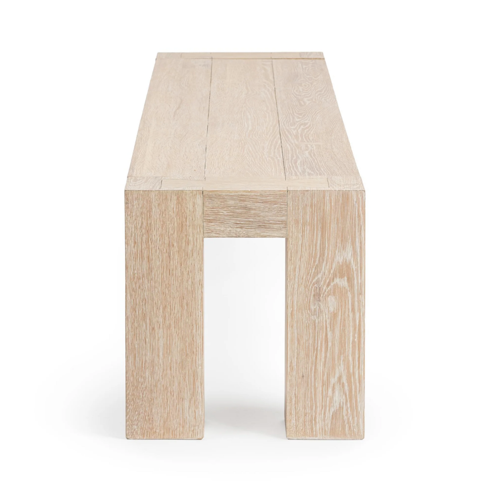 Outside The Box 71x17x18 Bristol Reclaimed Oak Bench In White Wash