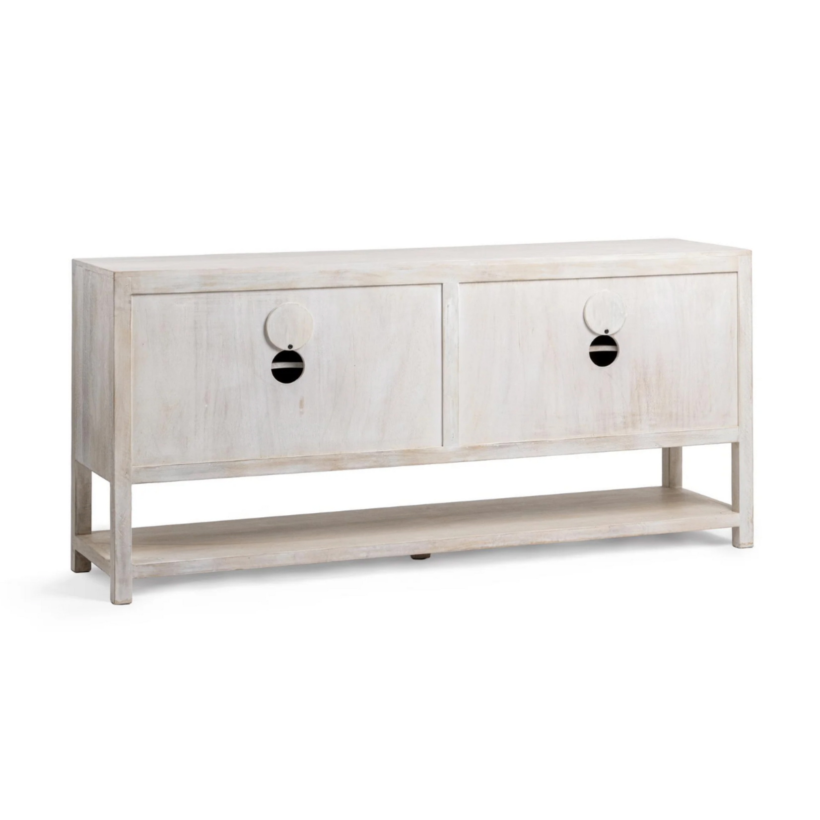 Outside The Box 72x18x34 Costa Mango Wood 4 Door Entertainment / Console Table
