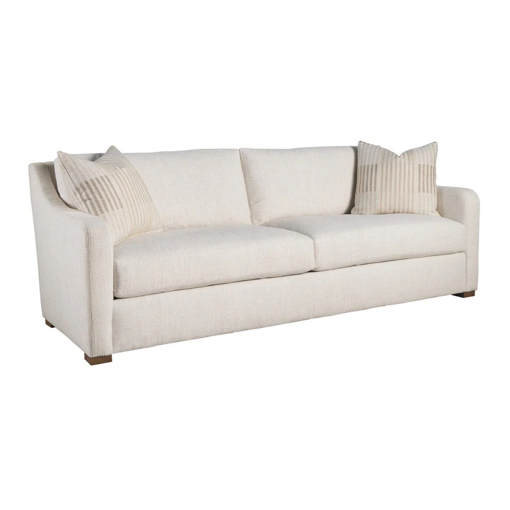 Outside The Box 84x41x38 Filmore Ayers Vanilla Poly Performance Upholstered Uni-Blend Cushion Sofa Tier 2