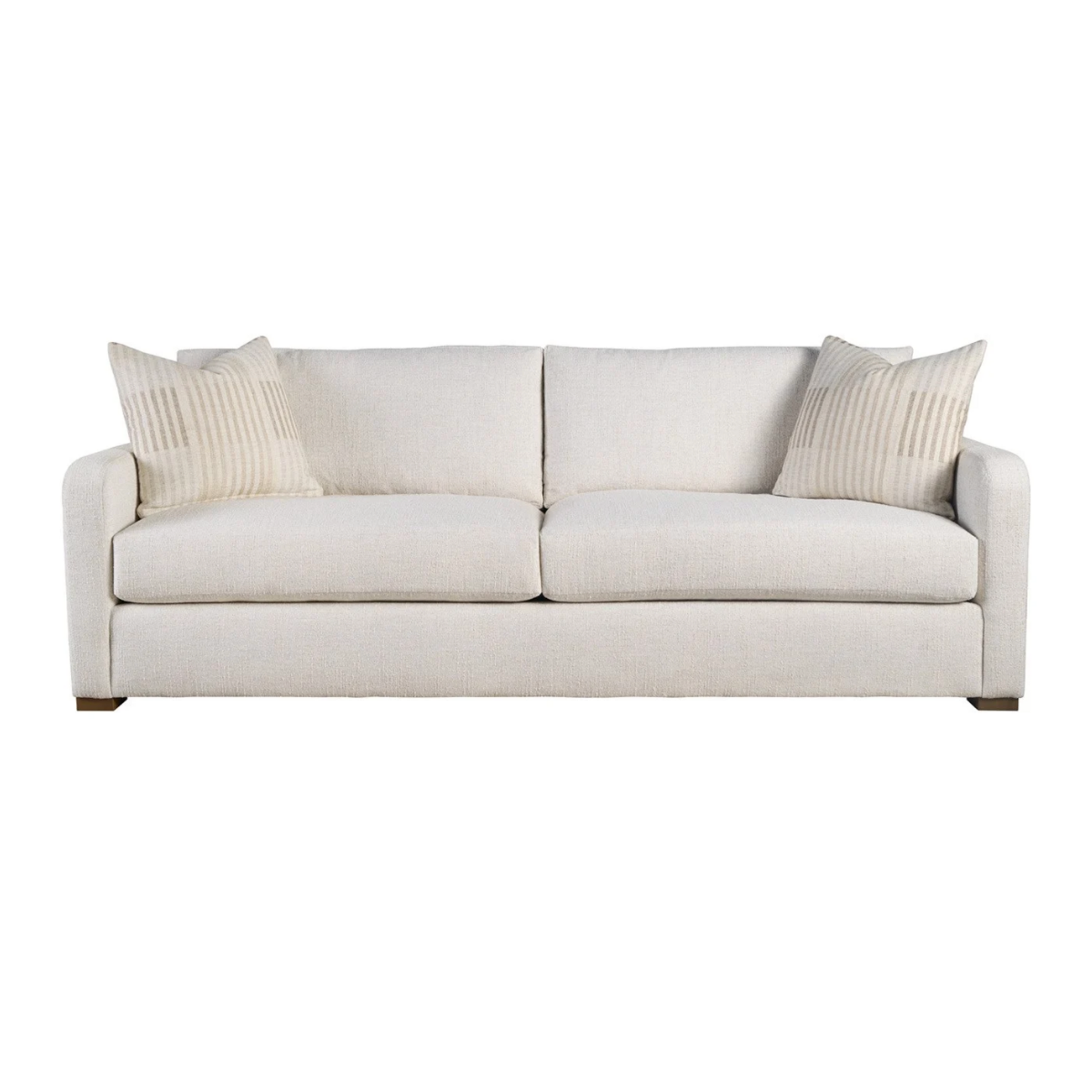 Outside The Box 84x41x38 Filmore Ayers Vanilla Poly Performance Upholstered Uni-Blend Cushion Sofa Tier 2