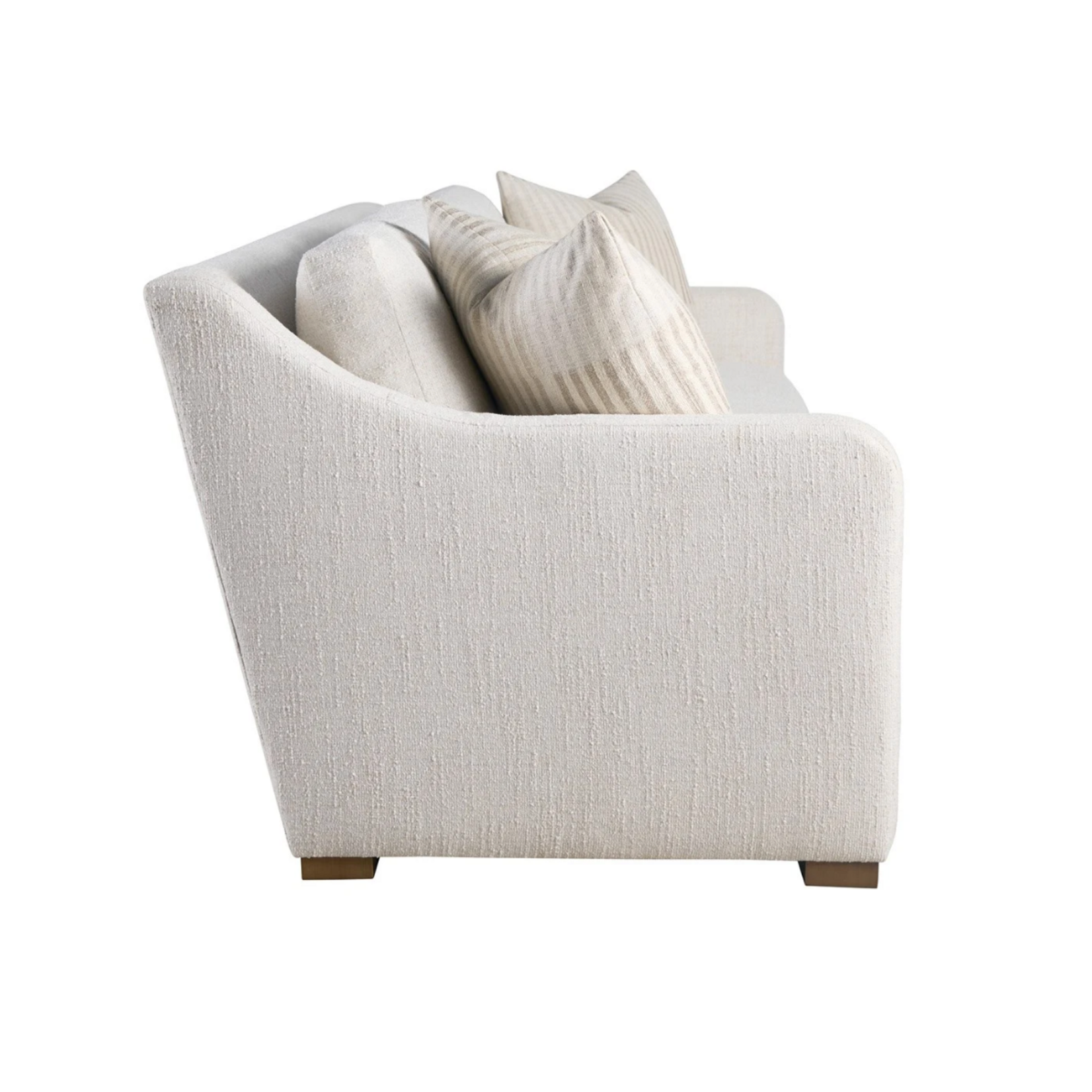 Outside The Box 84x41x38 Filmore Ayers Vanilla Poly Performance Upholstered Uni-Blend Cushion Sofa Tier 2
