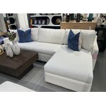 Outside The Box 121 x 68 Upholstered Cambric Snow Sunbrella Performance Cloud-Lux RAF Chaise